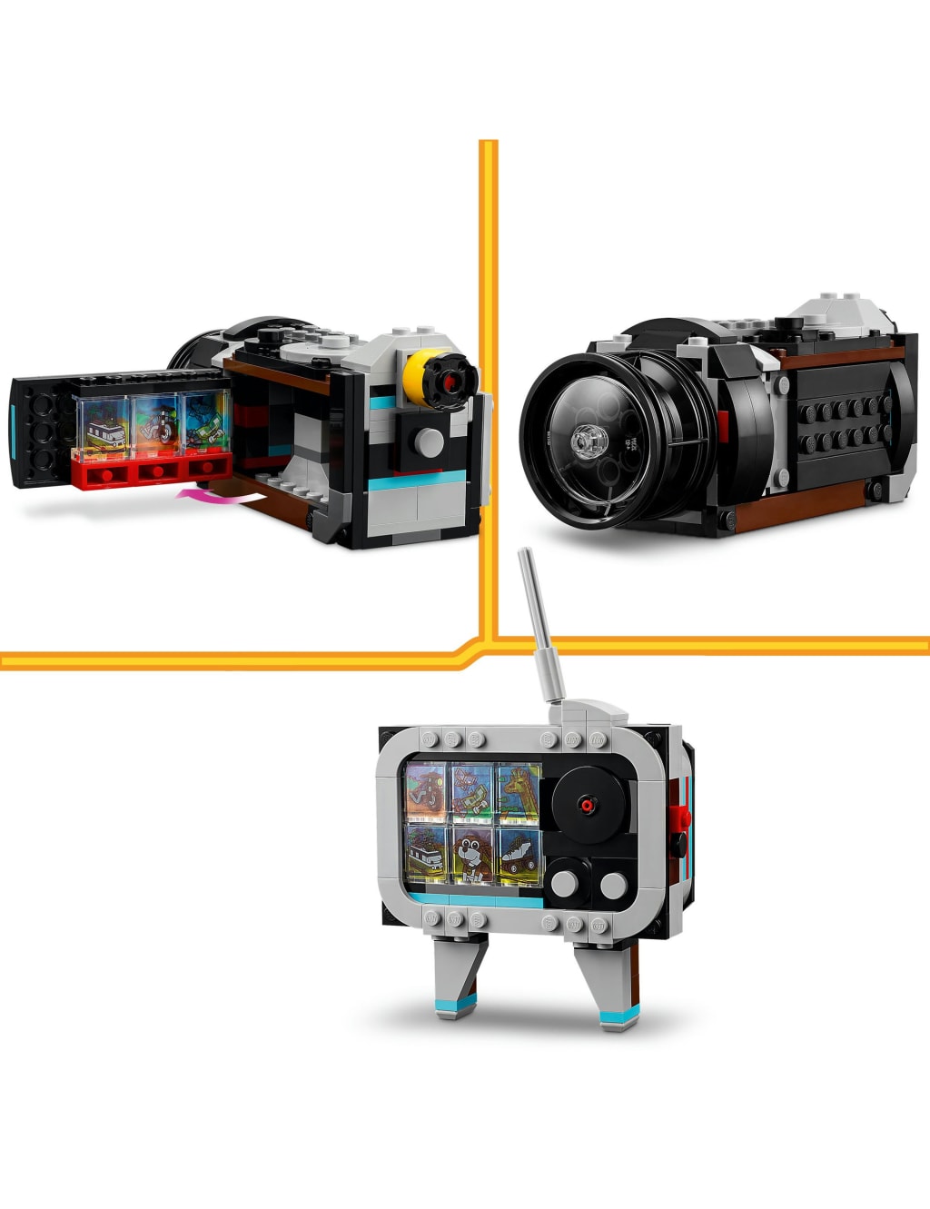 LEGO Creator 3in1 Retro Camera Toy Set 8 Yrs Lego M S