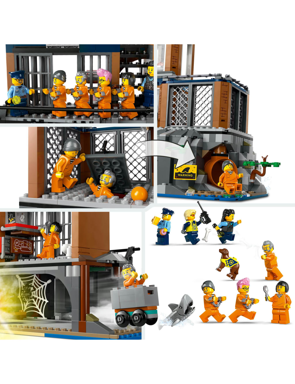 LEGO City Police Prison Island Building Toy 60419 7 Yrs Lego M S
