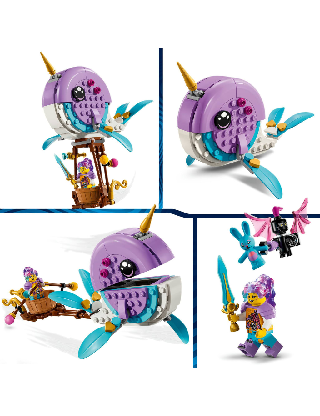 LEGO DREAMZzz Izzie s Narwhal Hot Air Balloon 71472 7 Yrs Lego M S