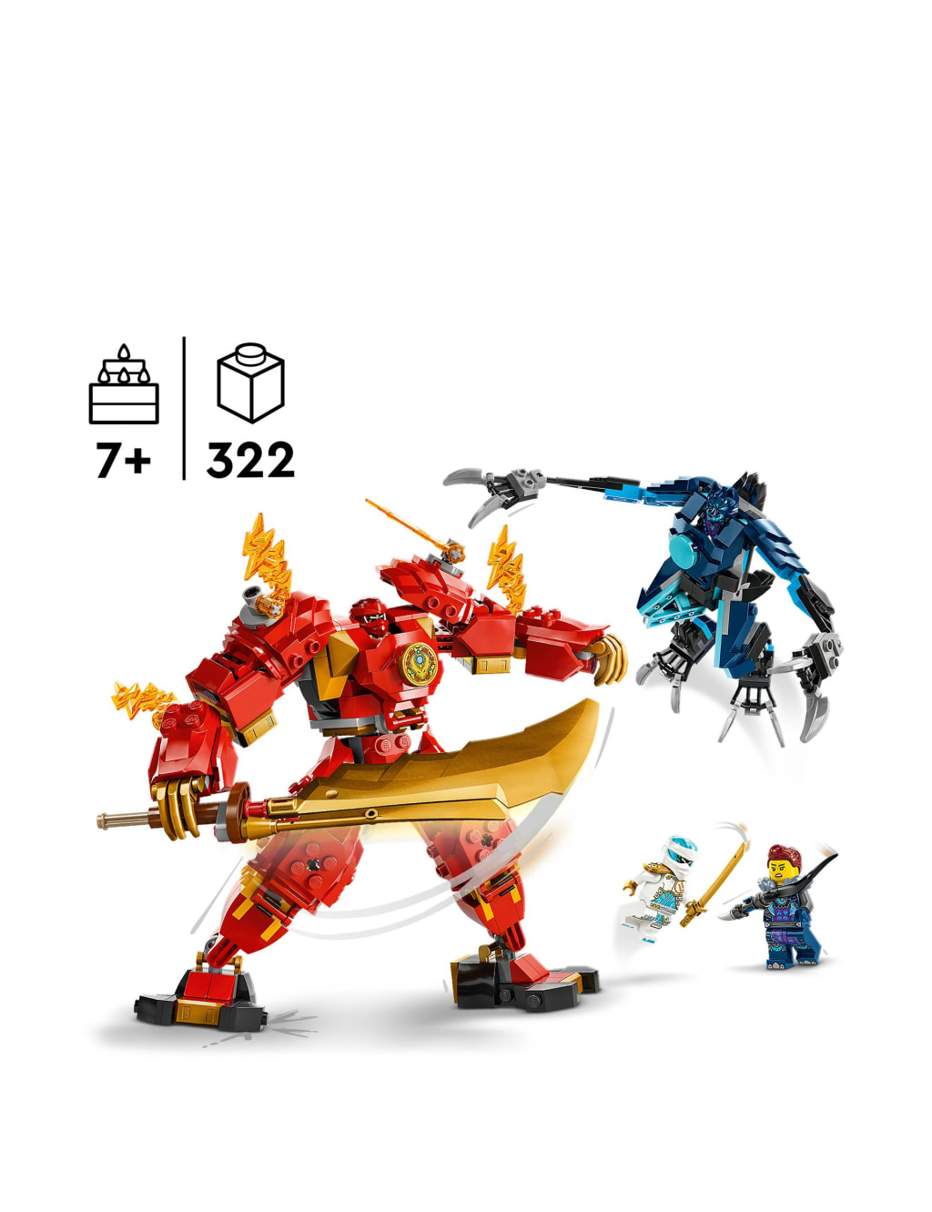 LEGO NINJAGO Kai’s Elemental Fire Mech Toy Set 71808 (7+ Yrs) 3 of 6