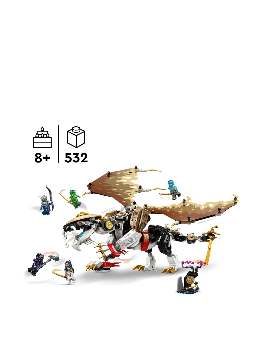 LEGO® NINJAGO Egalt the Master Dragon Ninja Toy 71809 (8+ Yrs) 4 of 7