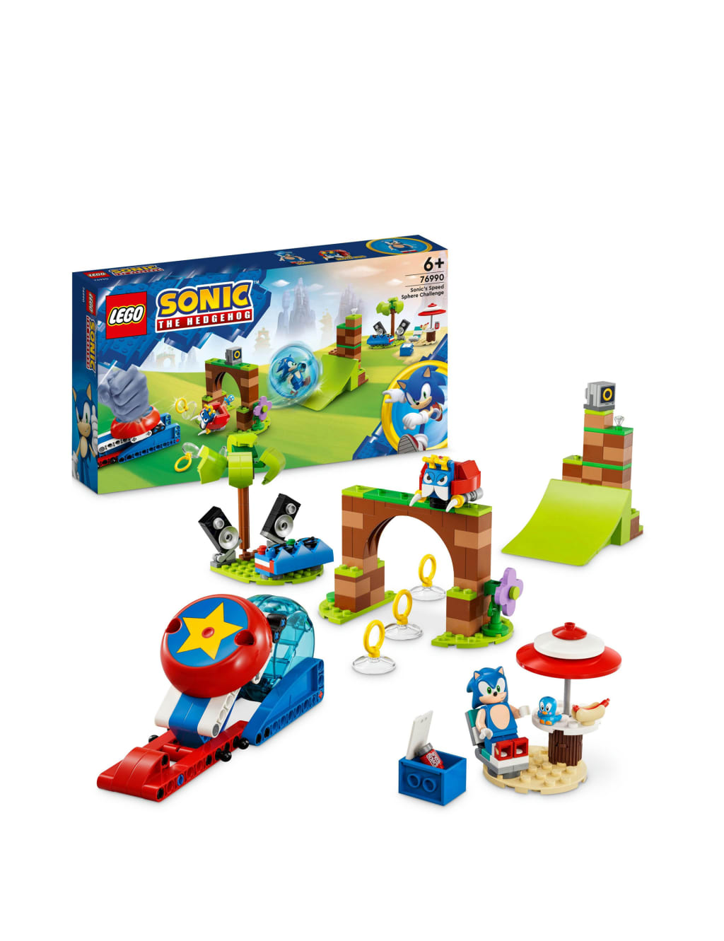 LEGO Sonic the Hedgehog Sonic s Speed Sphere Challenge 76990 6 Yrs Lego M S