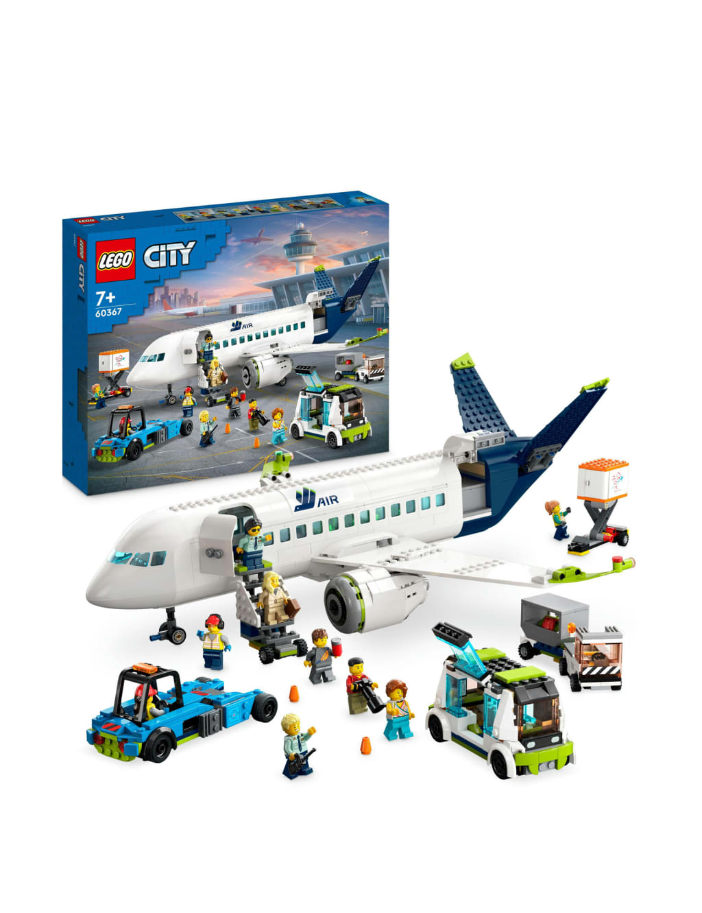 LEGO® City Passenger Aeroplane Toy Model Kit 60367 (7+ Yrs) 1 of 7
