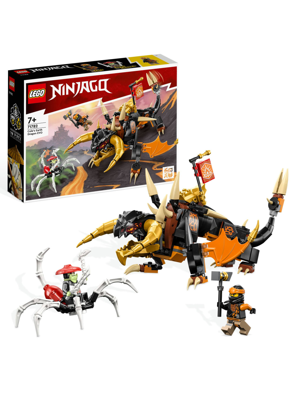 LEGO NINJAGO Cole s Earth Dragon EVO Ninja Toy 71782 7 Yrs Lego M S