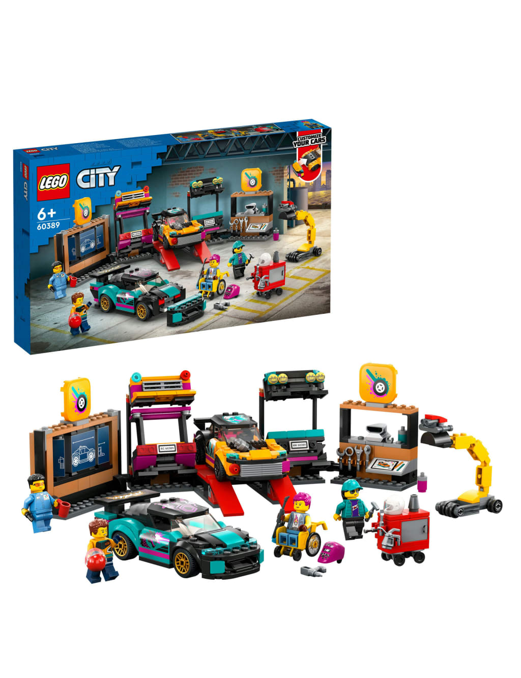 LEGO City Custom Car Garage Mechanic Set 60389 6 Yrs Lego M S