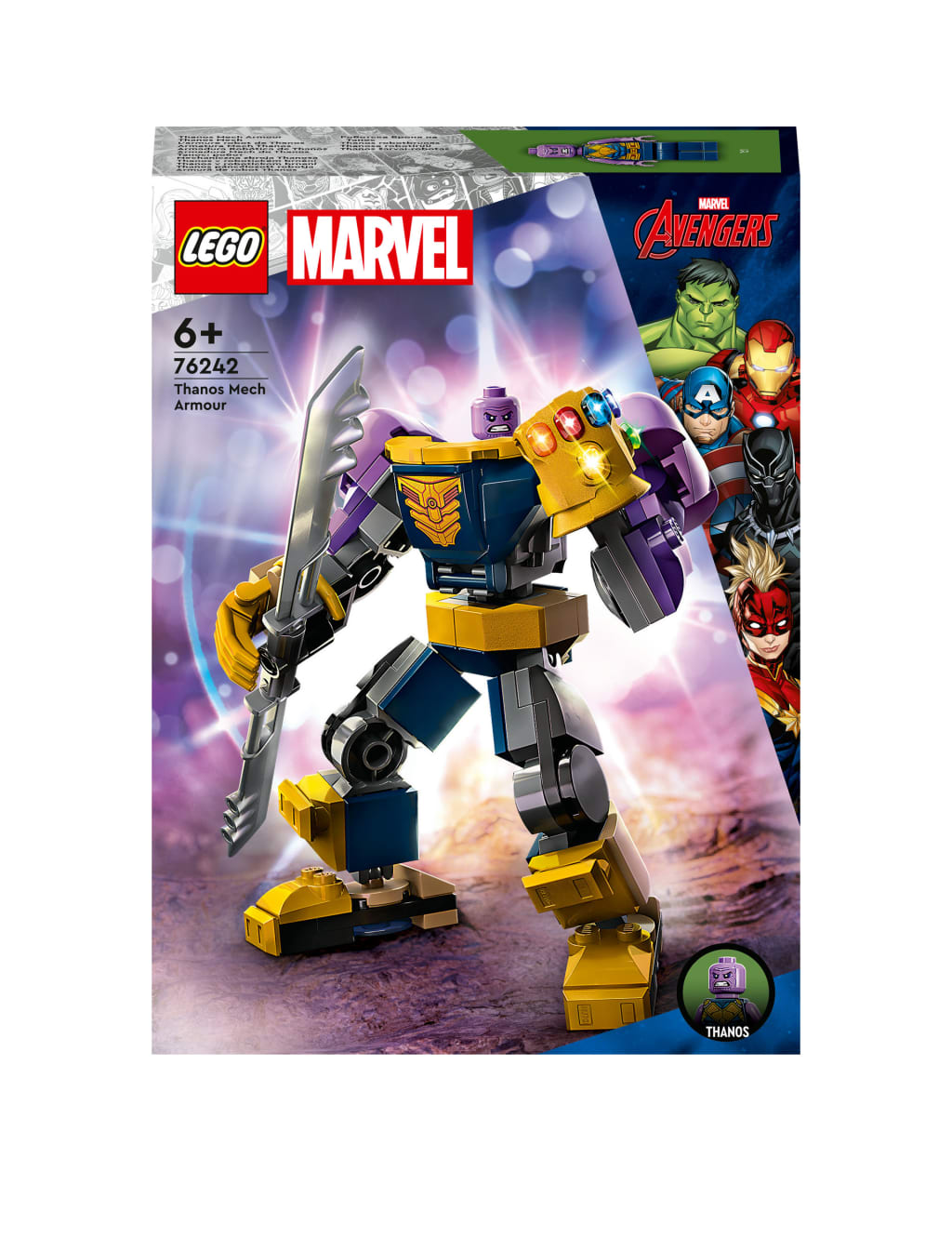 LEGO Marvel Thanos Mech Armour Figure Set 6 Yrs Lego M S