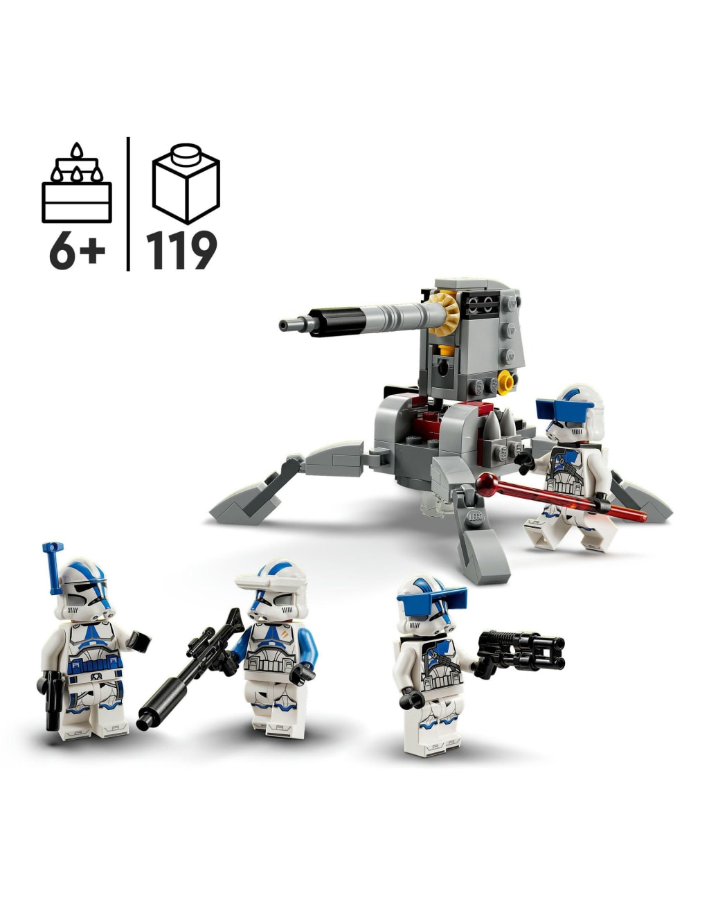 LEGO Star Wars 501st Clone Trooper Battle Pack 75345 6 Yrs Lego M S