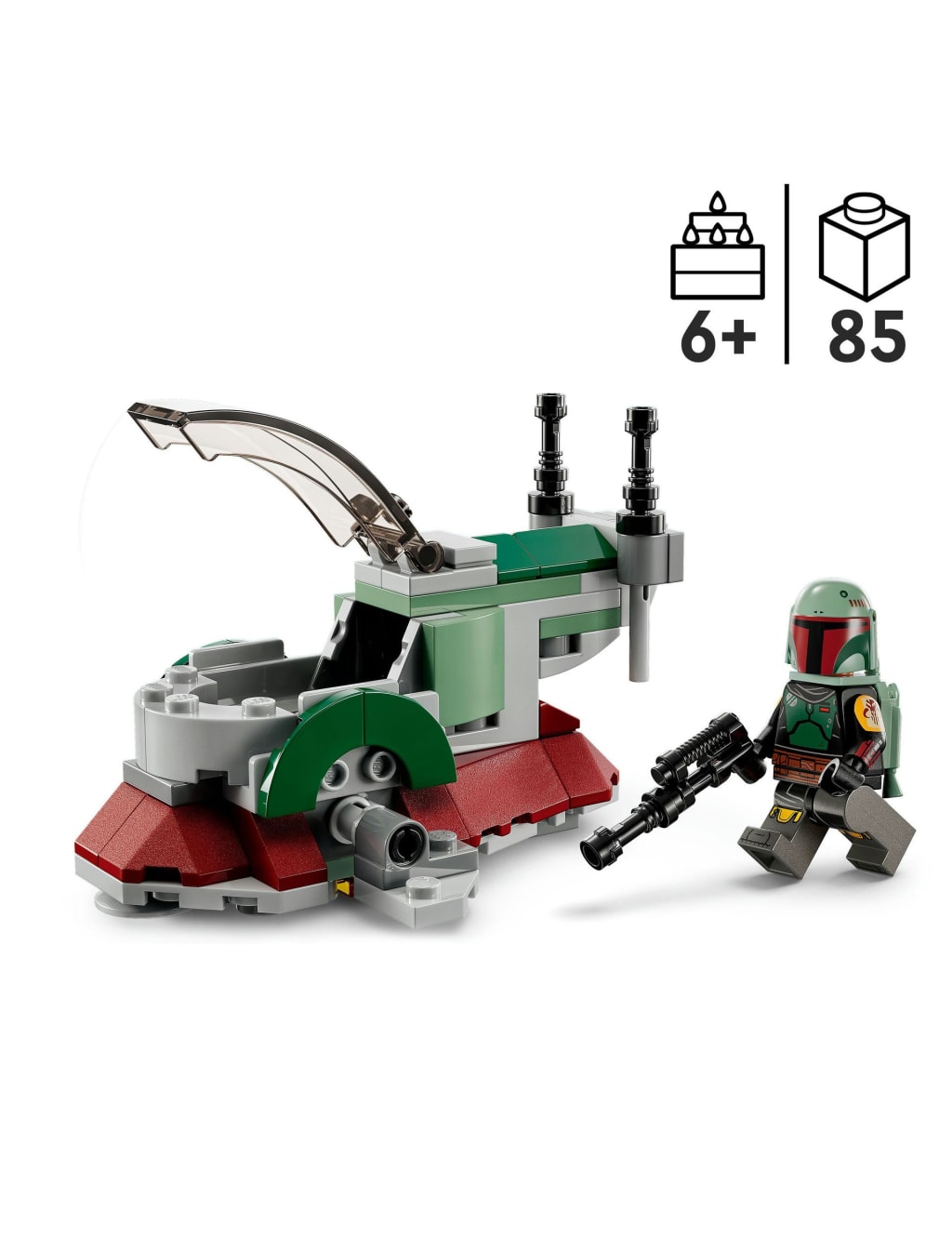 LEGO Star Wars Boba Fett Starship Microfighter 75344 6 Yrs Lego M S