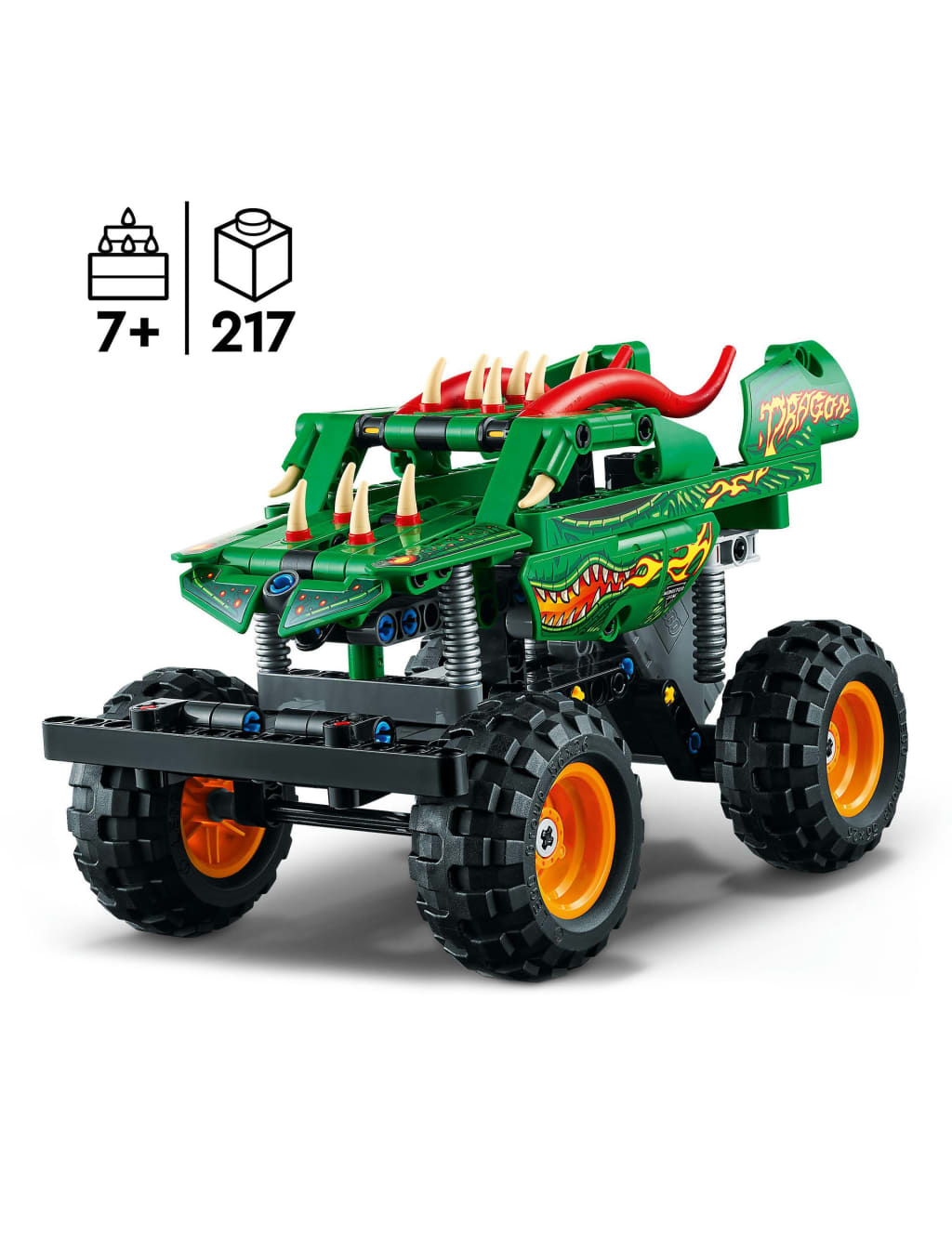 LEGO Technic Monster Jam Dragon Truck 2in1 Set 42149 7 Yrs Lego M S