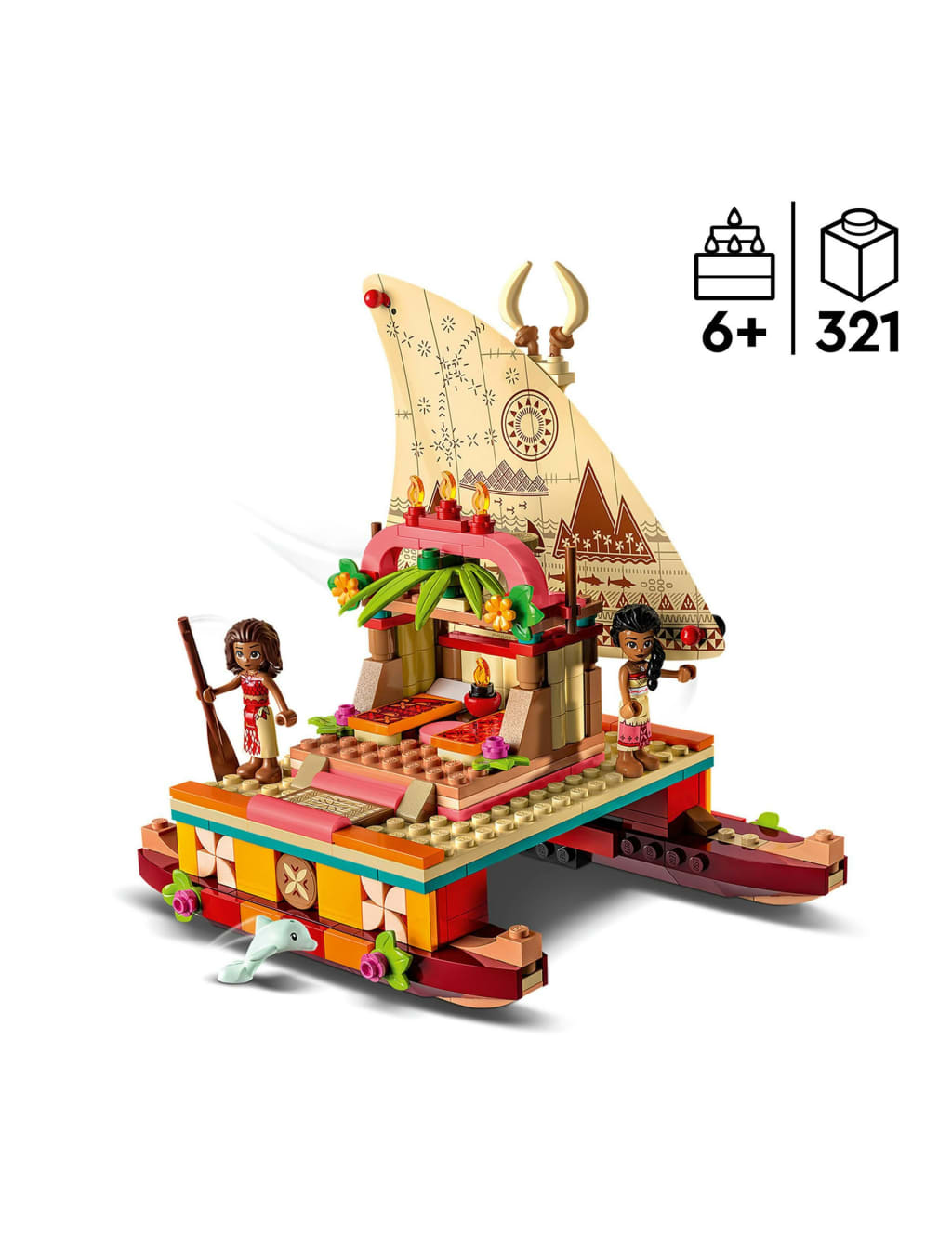 LEGO Disney Princess Moana s Wayfinding Boat 43210 6 Yrs Lego M S