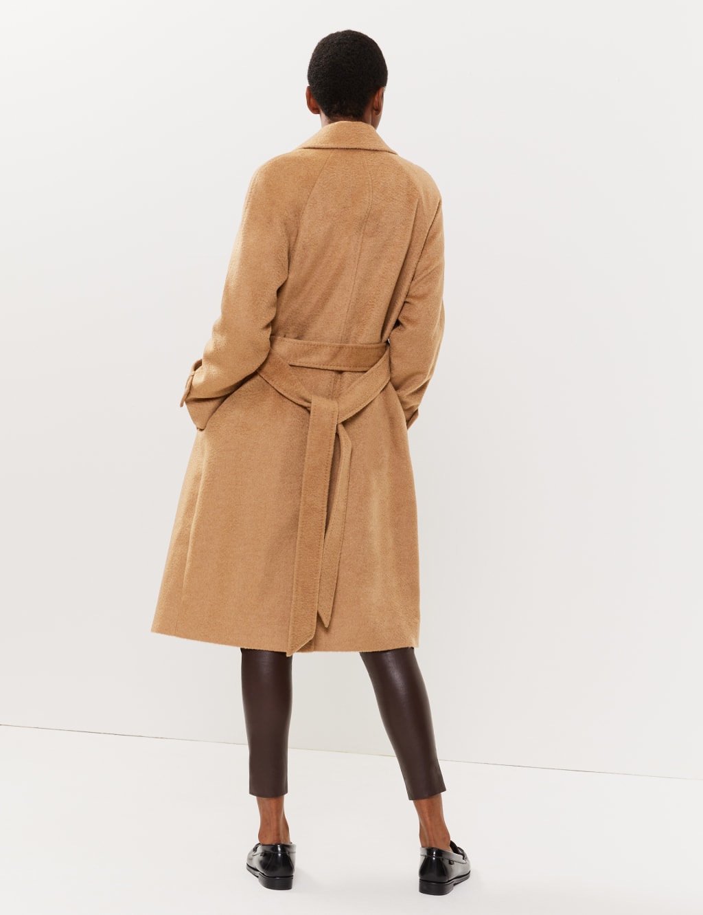 Camel Hair Wrap Coat JAEGER M S