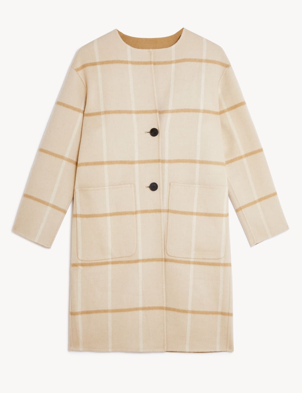 Pure Wool Reversible Longline Coat 2 of 7