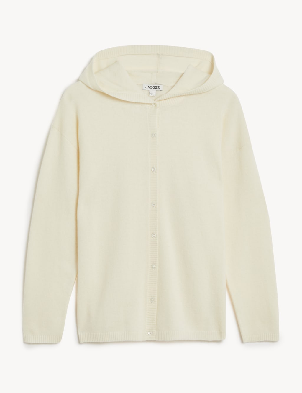 Wool hooded cardigan on sale