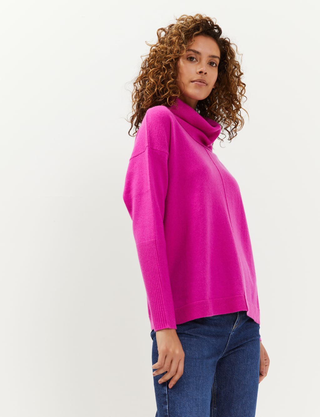 Pink cowl neck jumper 2025