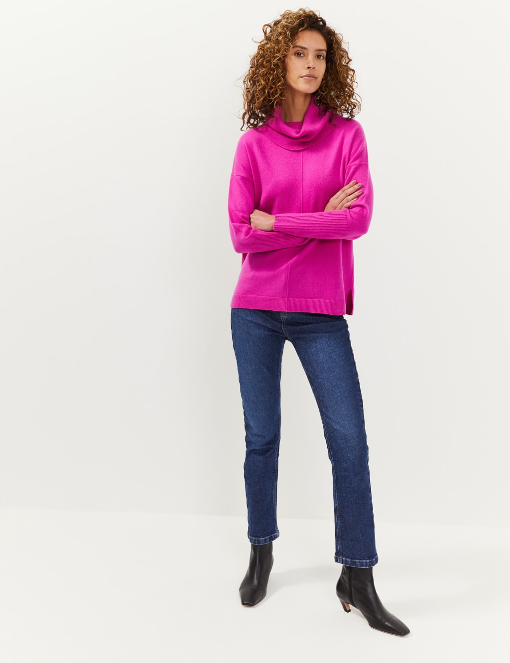 Wool Rich Cowl Neck Jumper with Cashmere 3 of 6