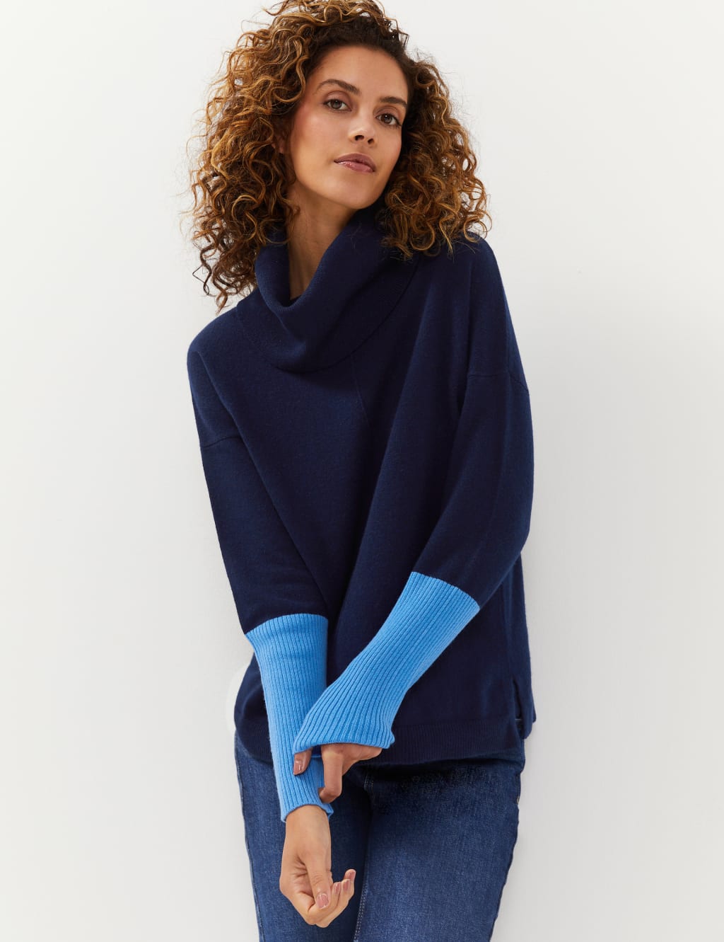 Jaeger cashmere slouchy sweater cheap