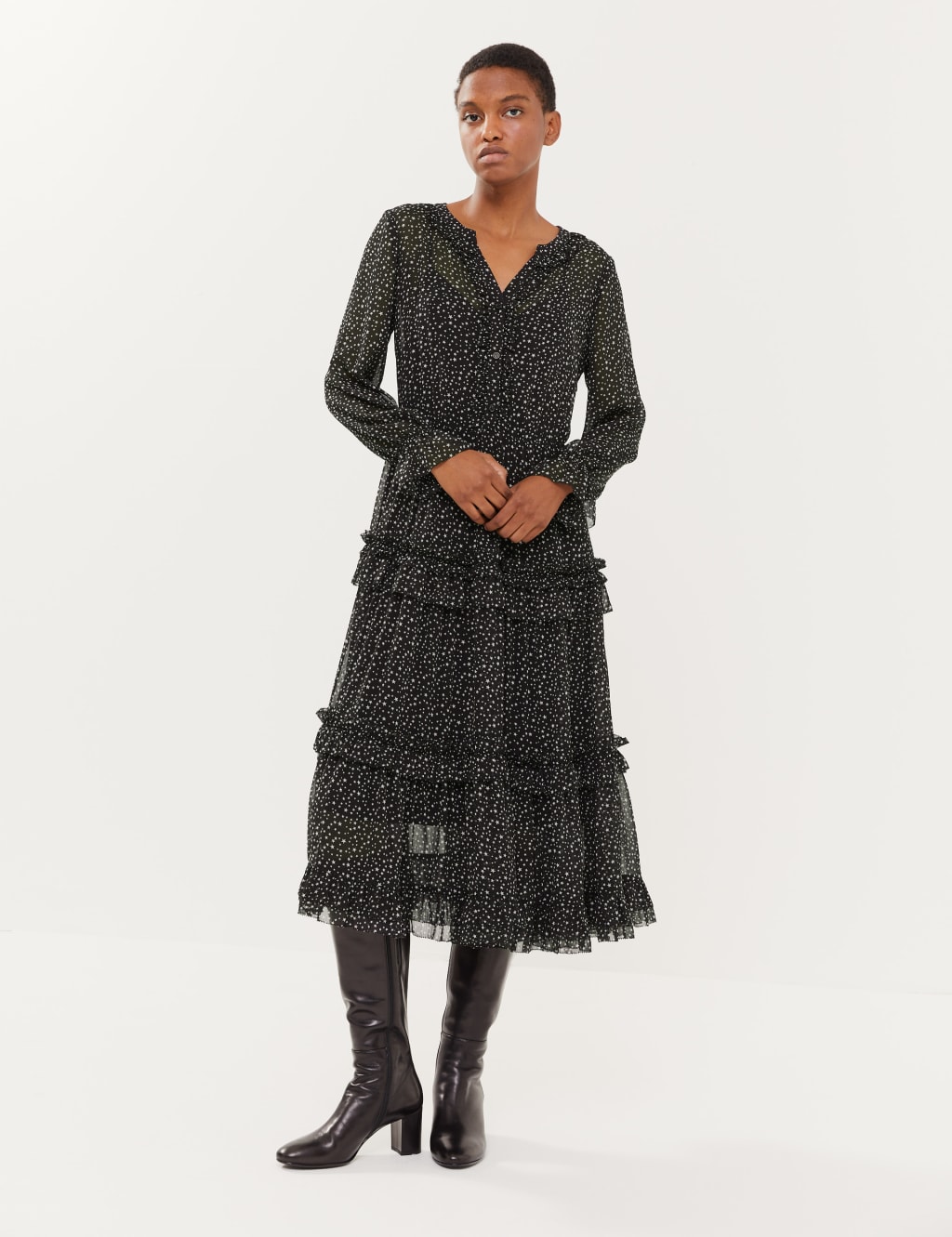 M&s star print dress hot sale