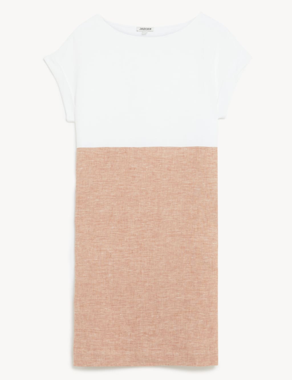 Pure Linen Colour Block Shift Dress 2 of 6