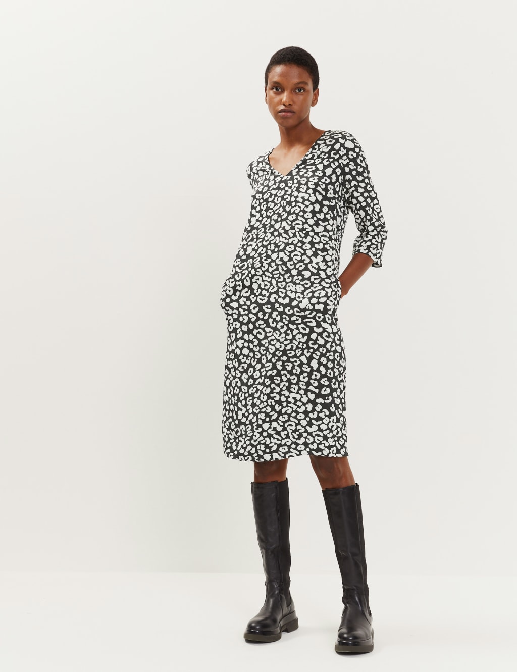 Jaeger leopard print dress shop