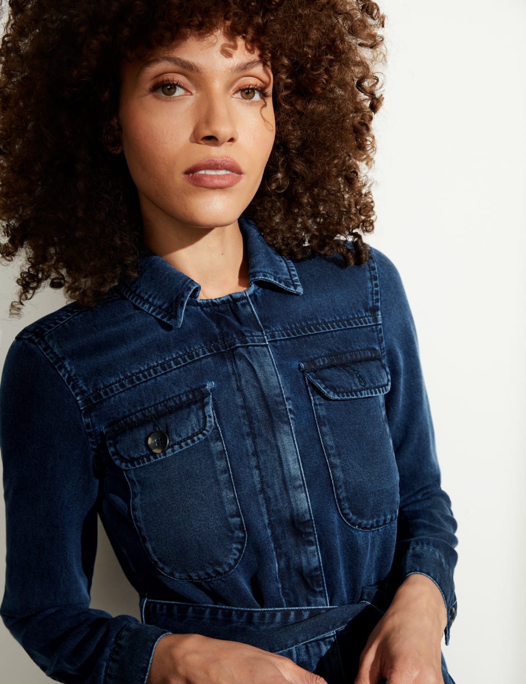 Tencel™ Long Sleeve Utility Jumpsuit 5 of 7