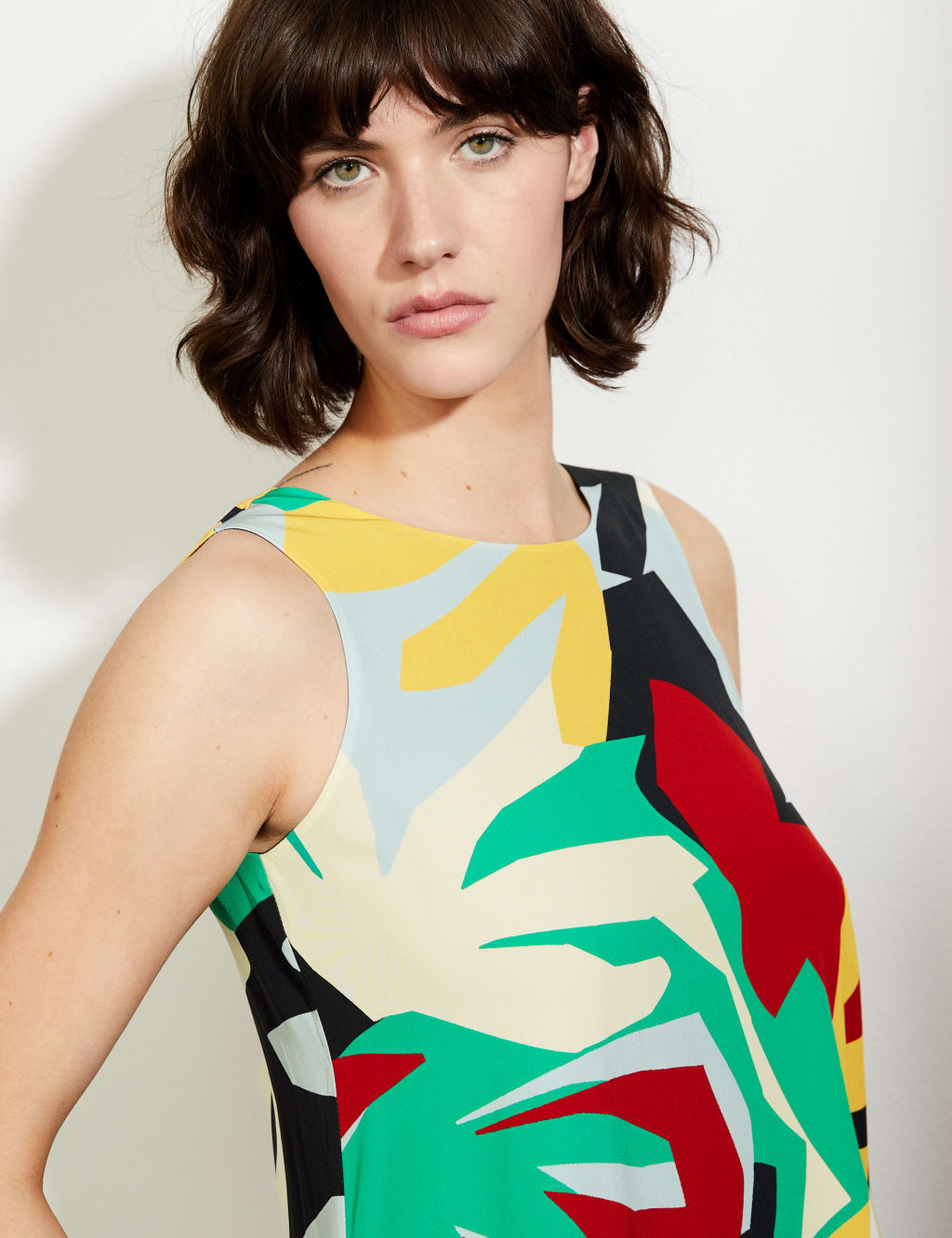 Pure Silk Floral Midi Shift Dress 4 of 6
