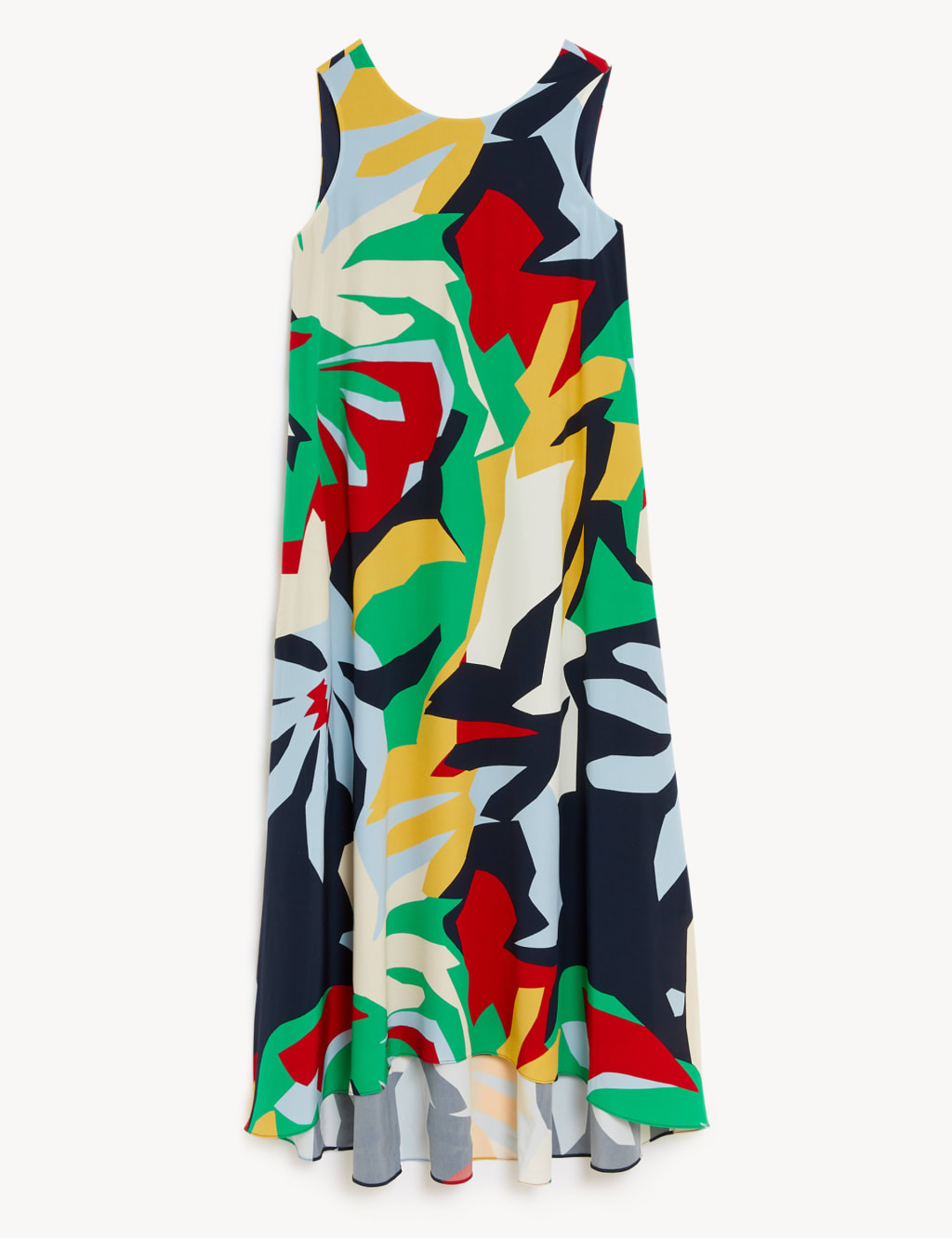 Pure Silk Floral Midi Shift Dress 2 of 6