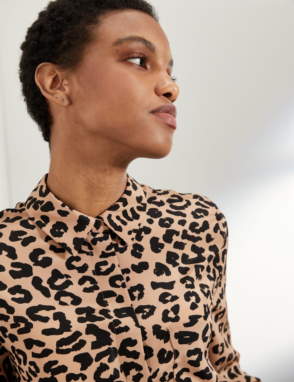 Pure Silk Animal Print Shirt 4 of 6