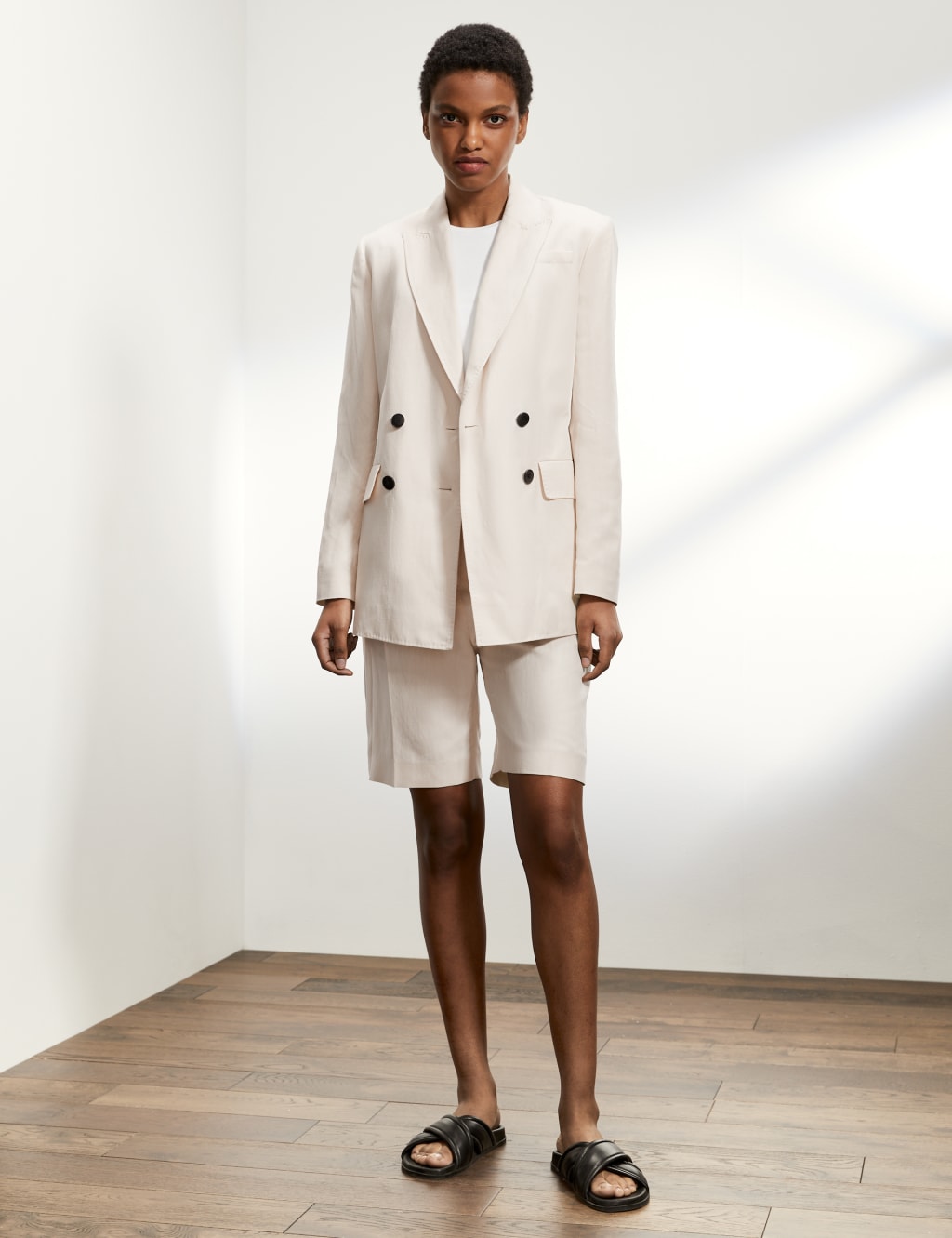M&s double breasted blazer online