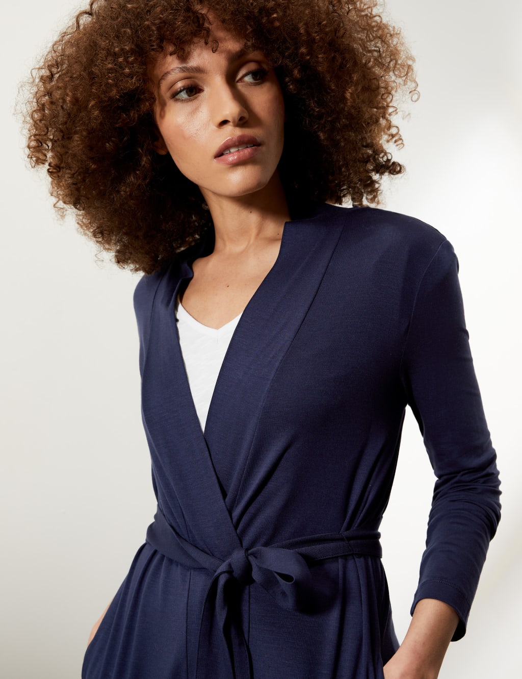 Modal Rich Belted Longline Cardigan 4 of 6