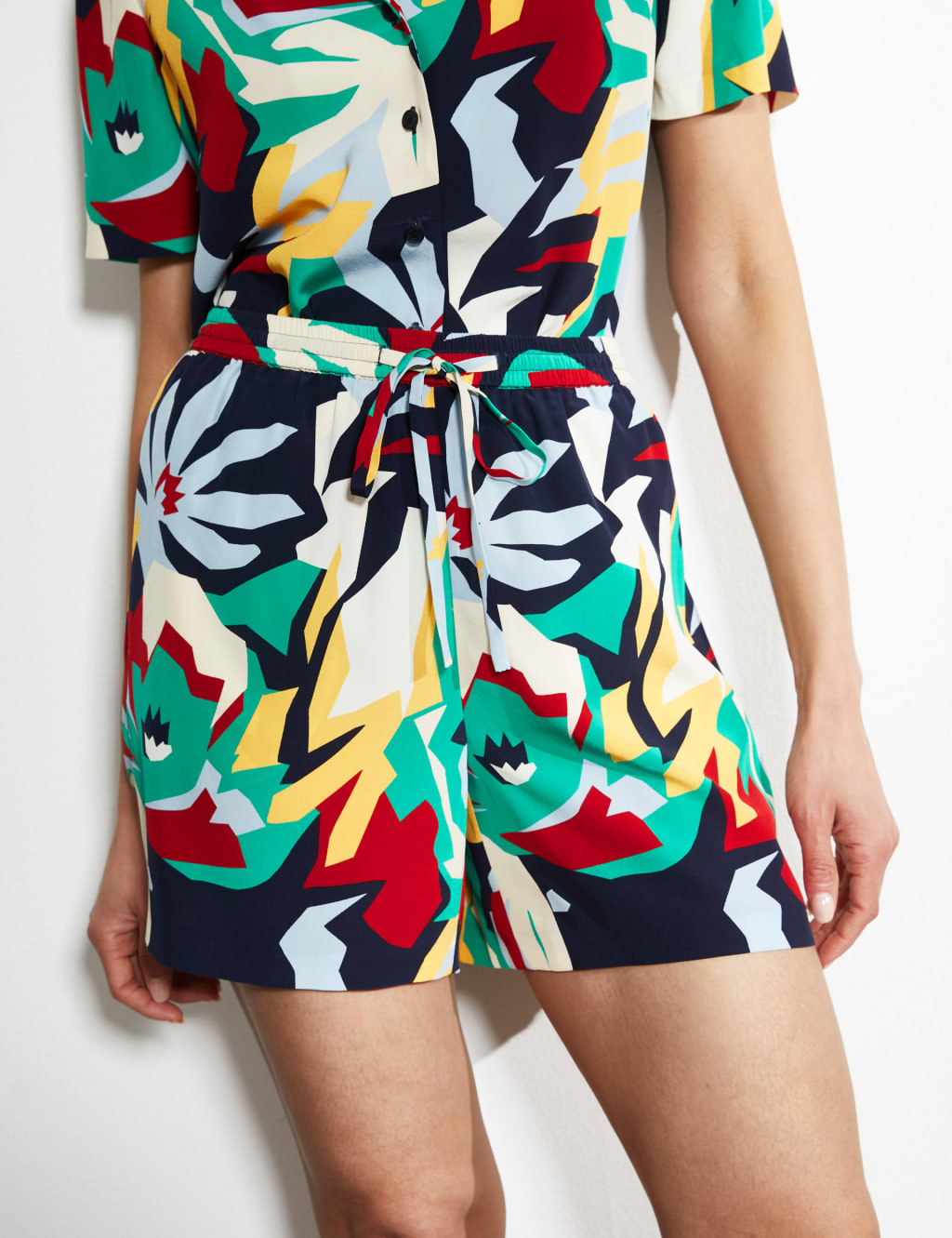 Pure Silk Floral Shorts 3 of 4