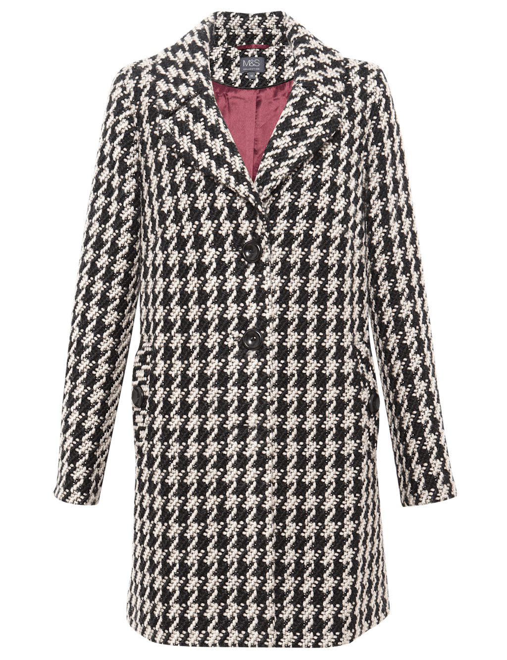 Dogtooth Coat with Wool 2 of 9