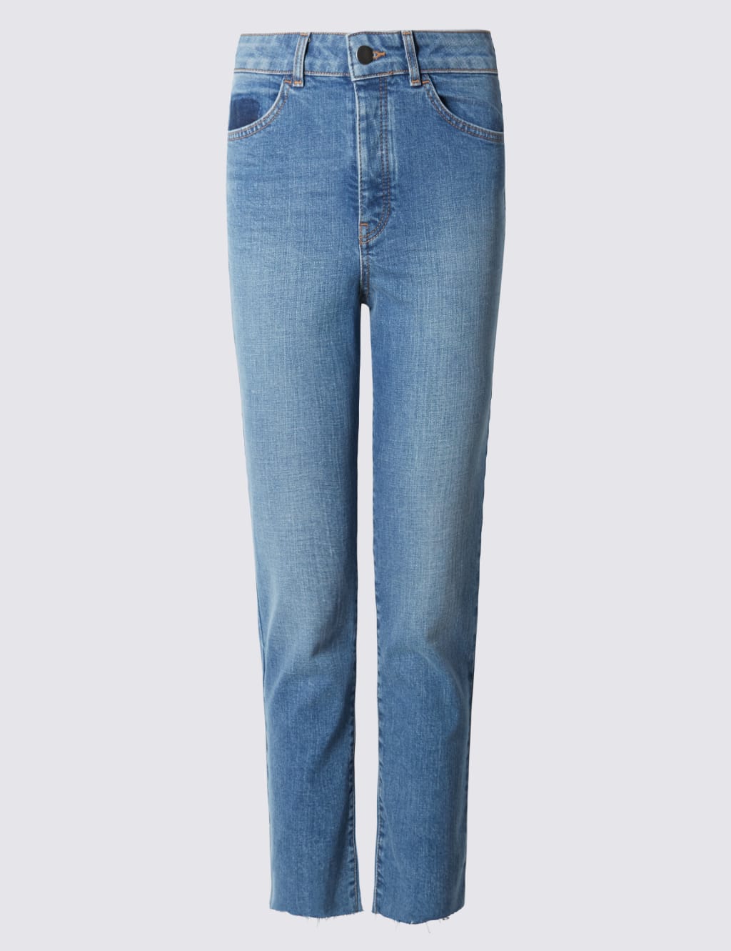 Frayed Hem Cropped Jeans Limited Edition M S