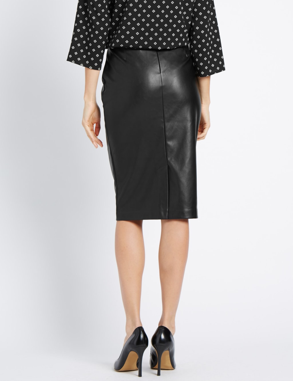 Back Zipped Pencil Skirt 3 of 3