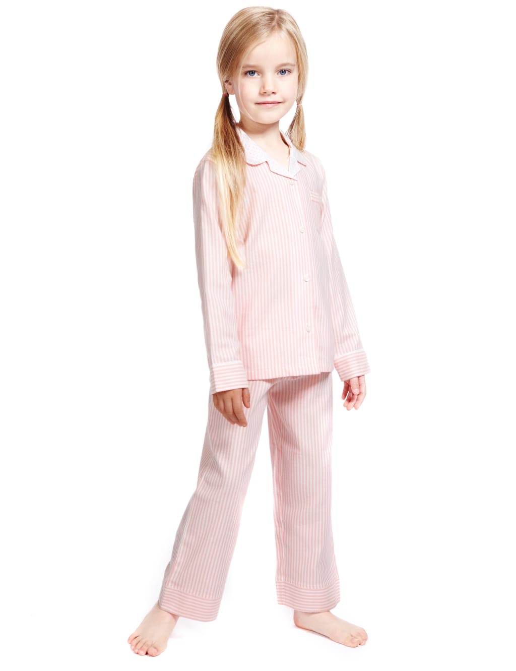 Pure Cotton Striped Pyjamas 1 of 6