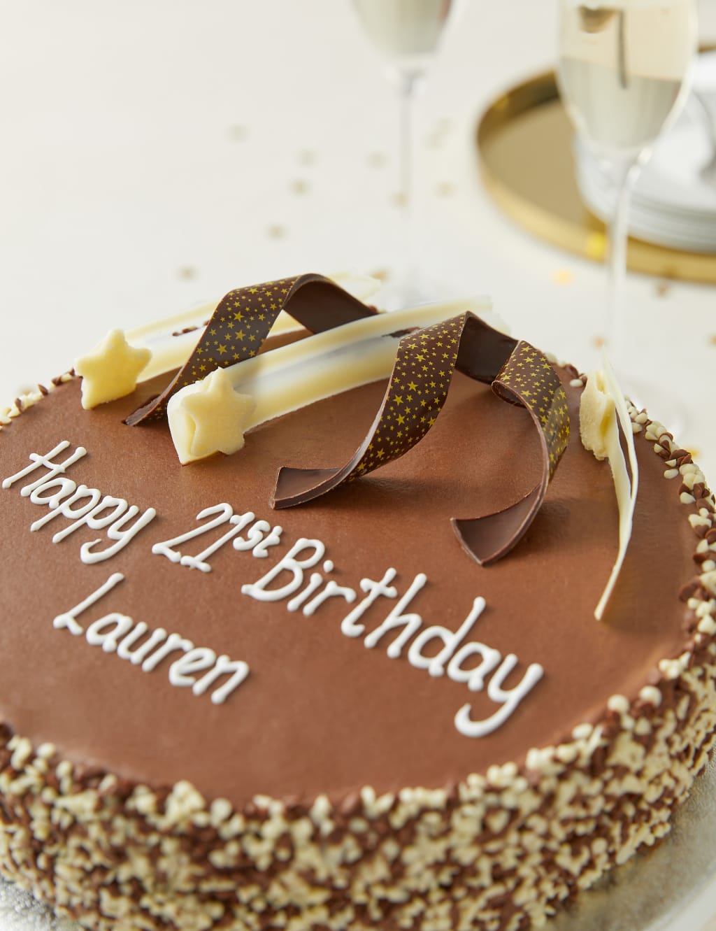Personalised Extremely Chocolatey Party Cake (Serves 25) 5 of 7