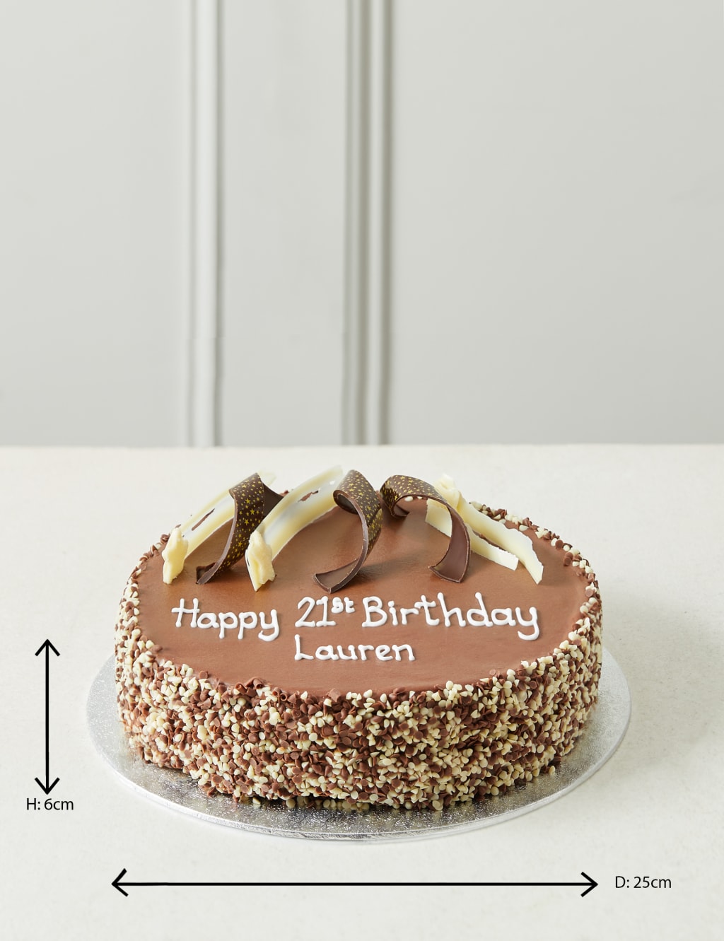 Personalised Extremely Chocolatey Party Cake (Serves 25) 6 of 7