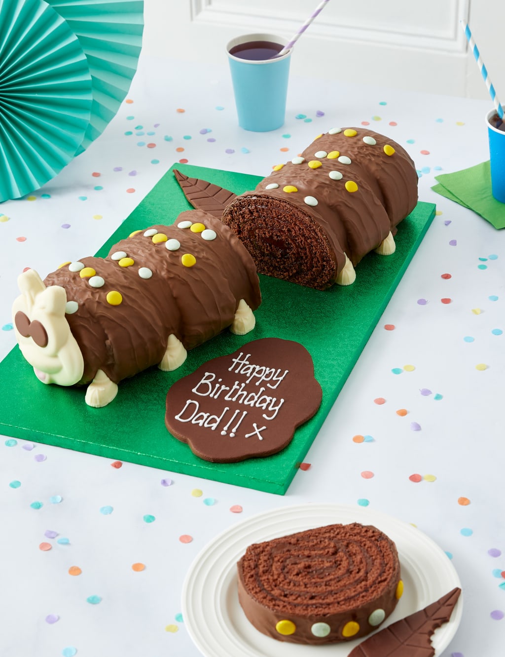 Personalised Giant Colin the Caterpillar™ Cake (Serves 40) 2 of 10
