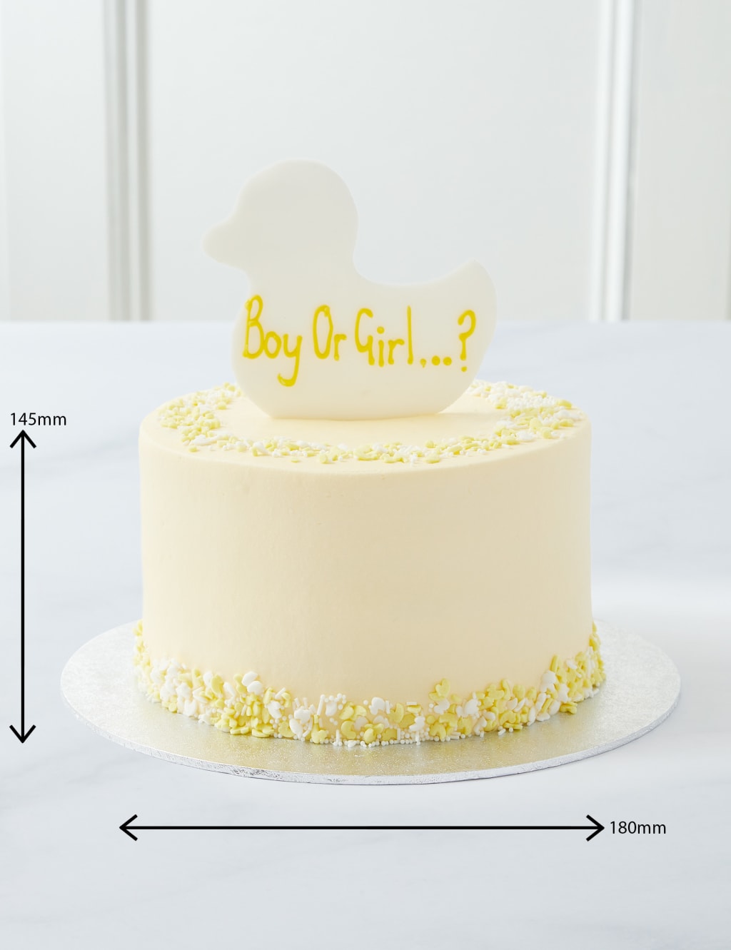 Personalised Gender Reveal Cake - Girl (Serves 16) 5 of 8