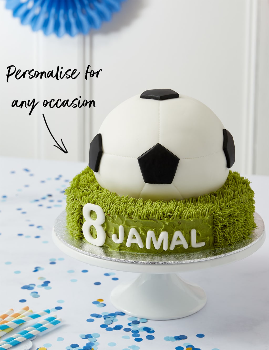 Personalised Football Cake (Serves 36) 4 of 7