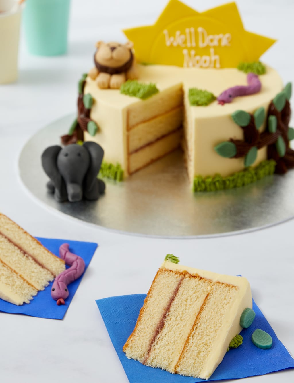 Personalised Safari Cake (Serves 20) 5 of 7