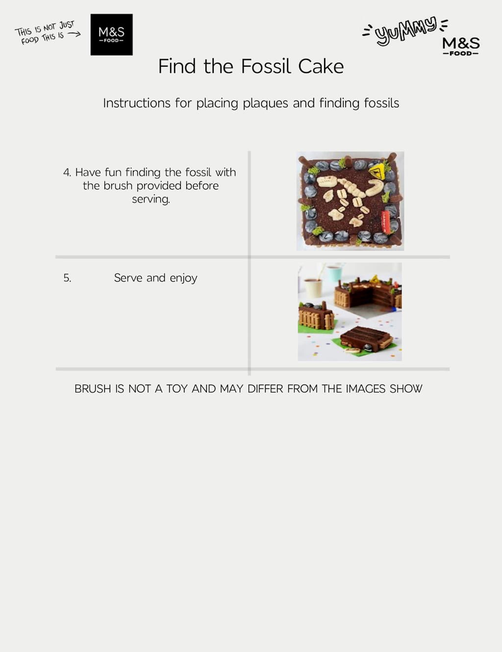 Find the Fossil Cake (Serves 28) 7 of 8