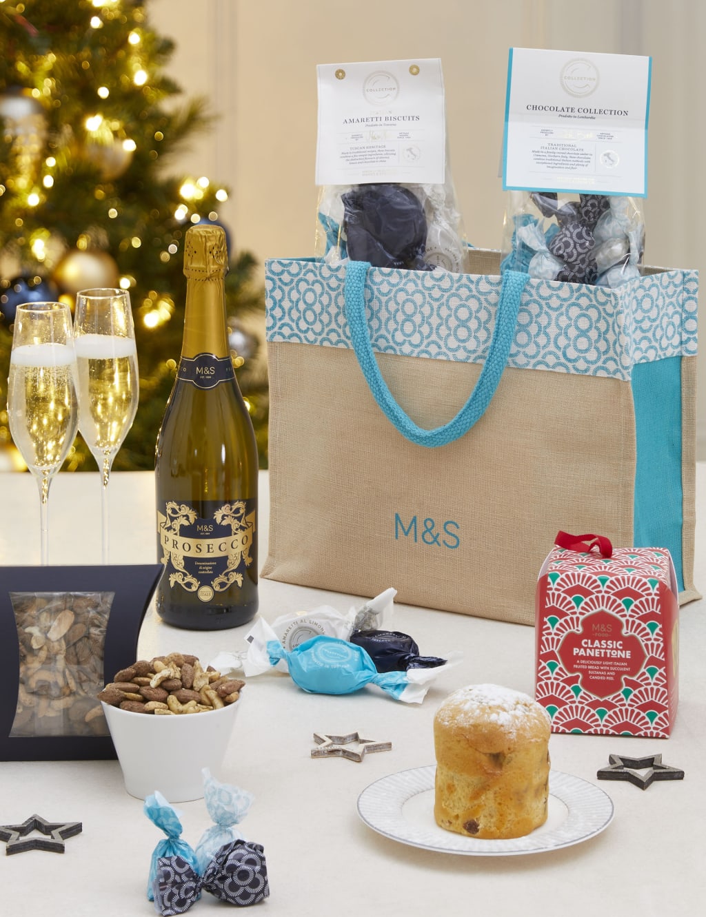 Italian Prosecco & Chocolate Festive Gift Bag 1 of 4