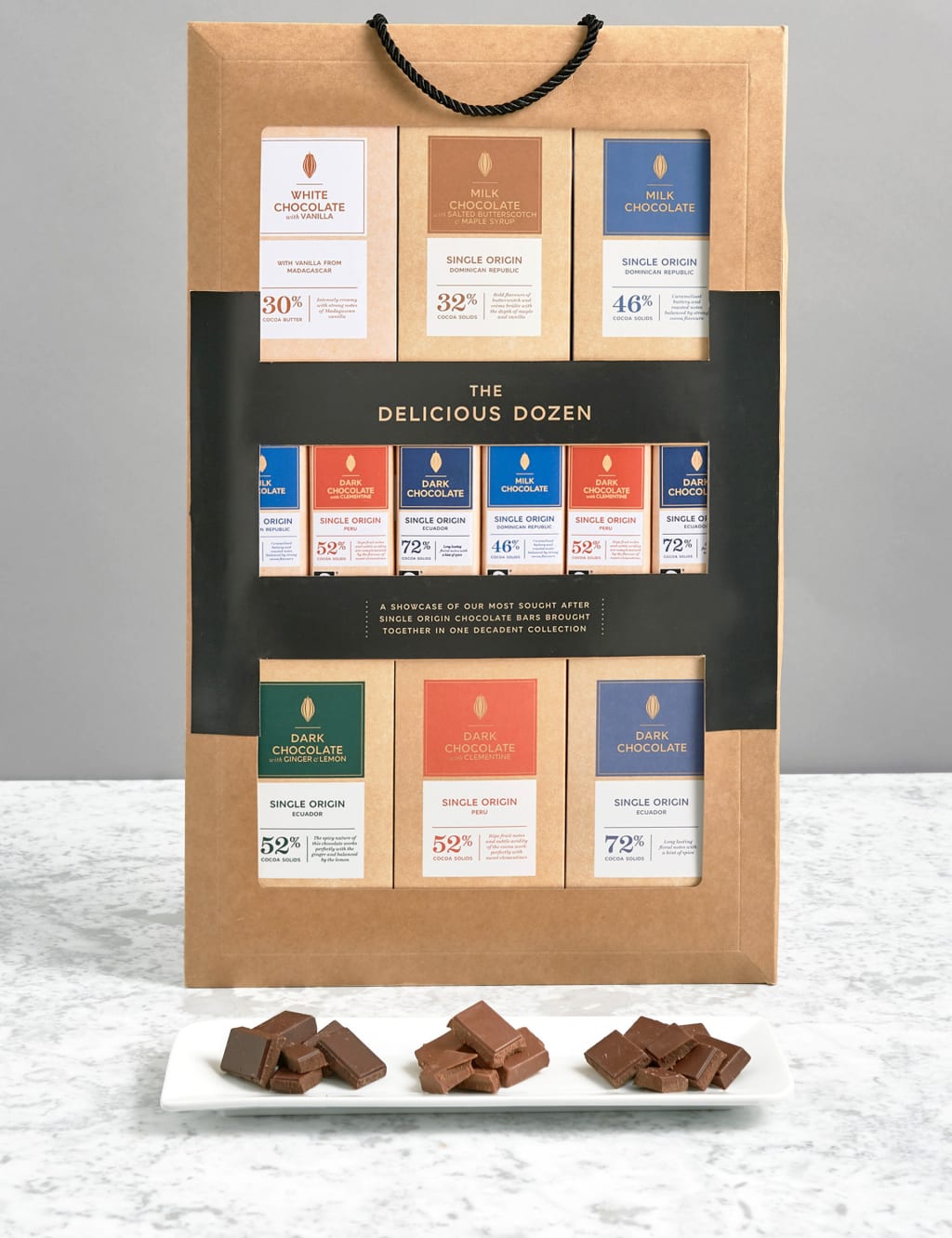 Delicious Dozen – 12 Assorted Single Origin Chocolate Bars 1 of 4