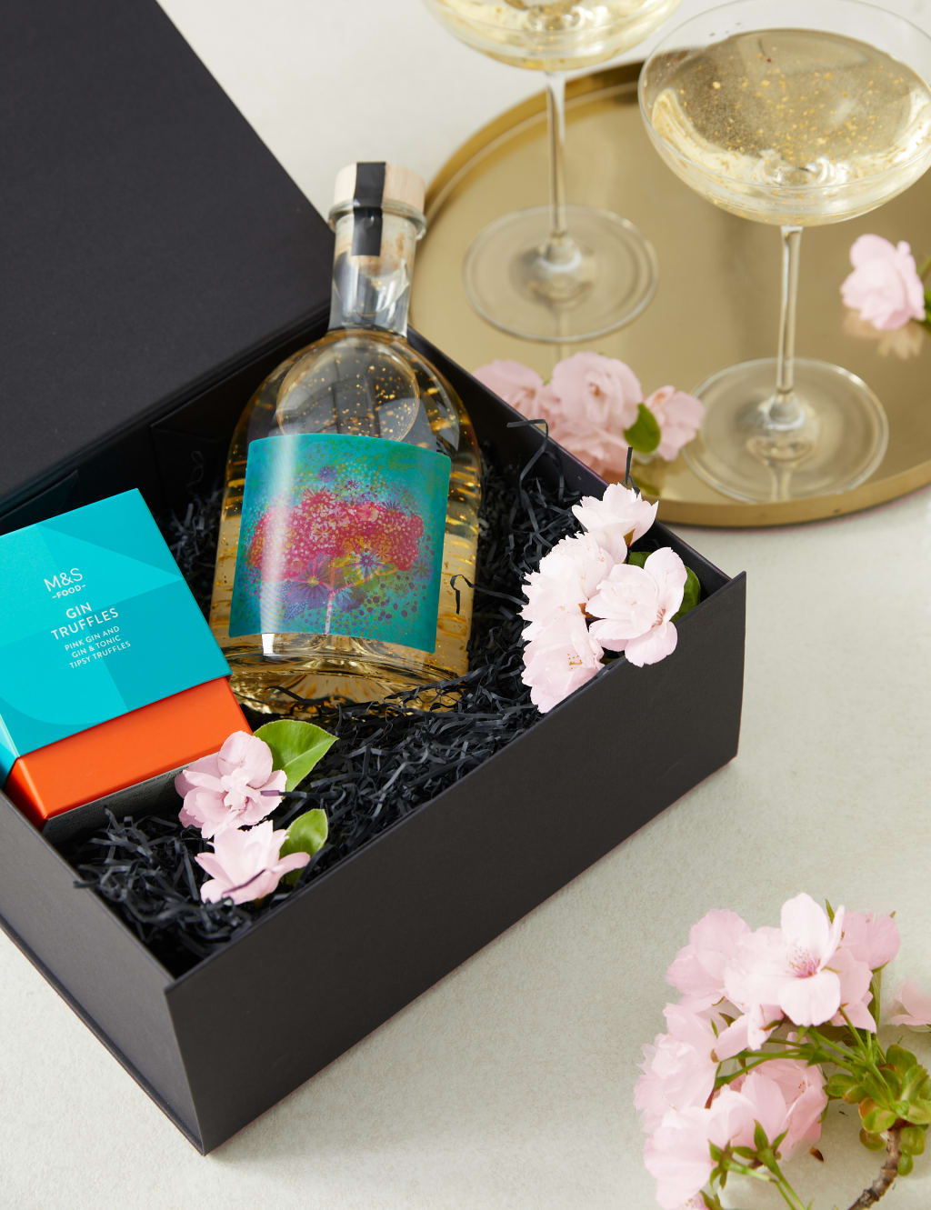 Cherry Blossom Glitter Gin Globe & Gin Truffles 3 of 3