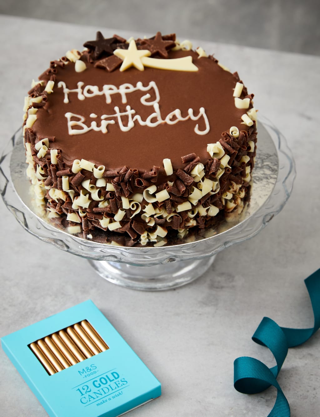 Chocolate Cake with Candles 2 of 4