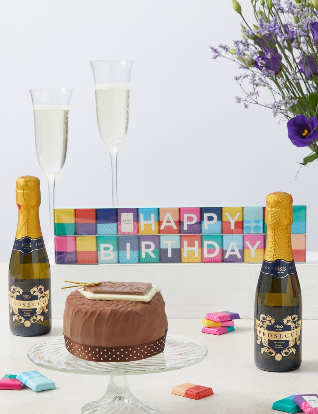 Chocolate Celebration Cake & Prosecco Gift 1 of 2