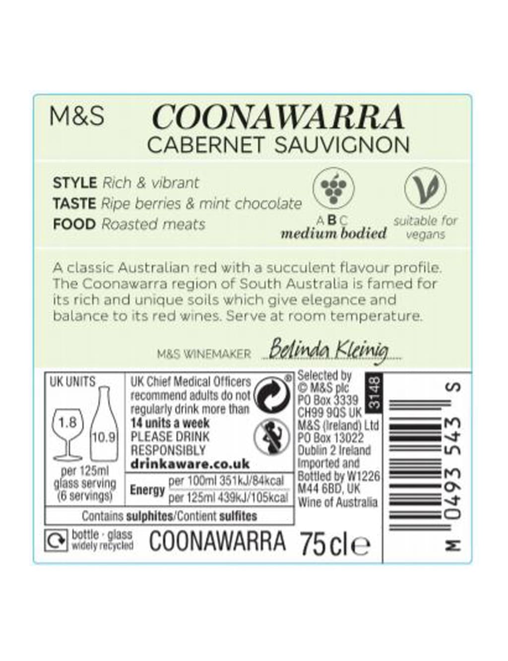Coonawarra Cabernet Sauvignon - Case of 6 4 of 4