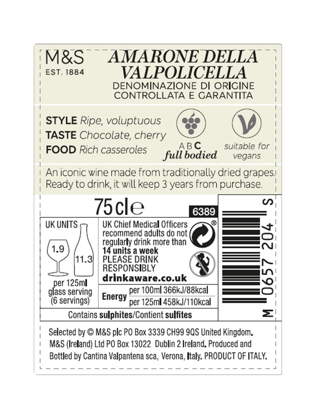 Amarone della Valpolicella - Case of 6 3 of 3