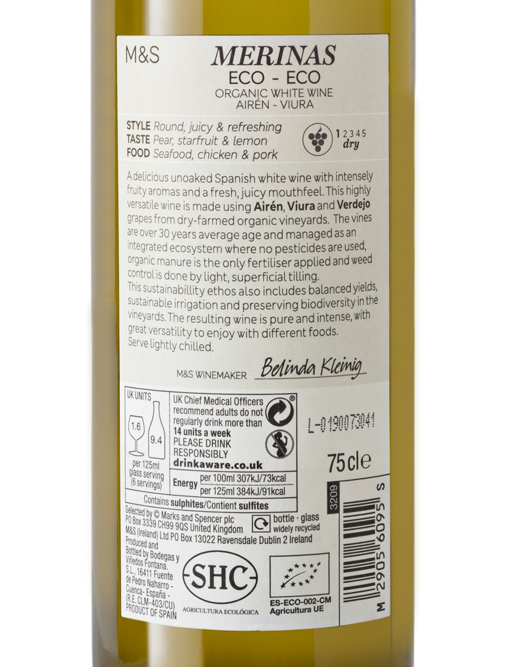 Merinas Spanish Organic white - Case of 6 3 of 3