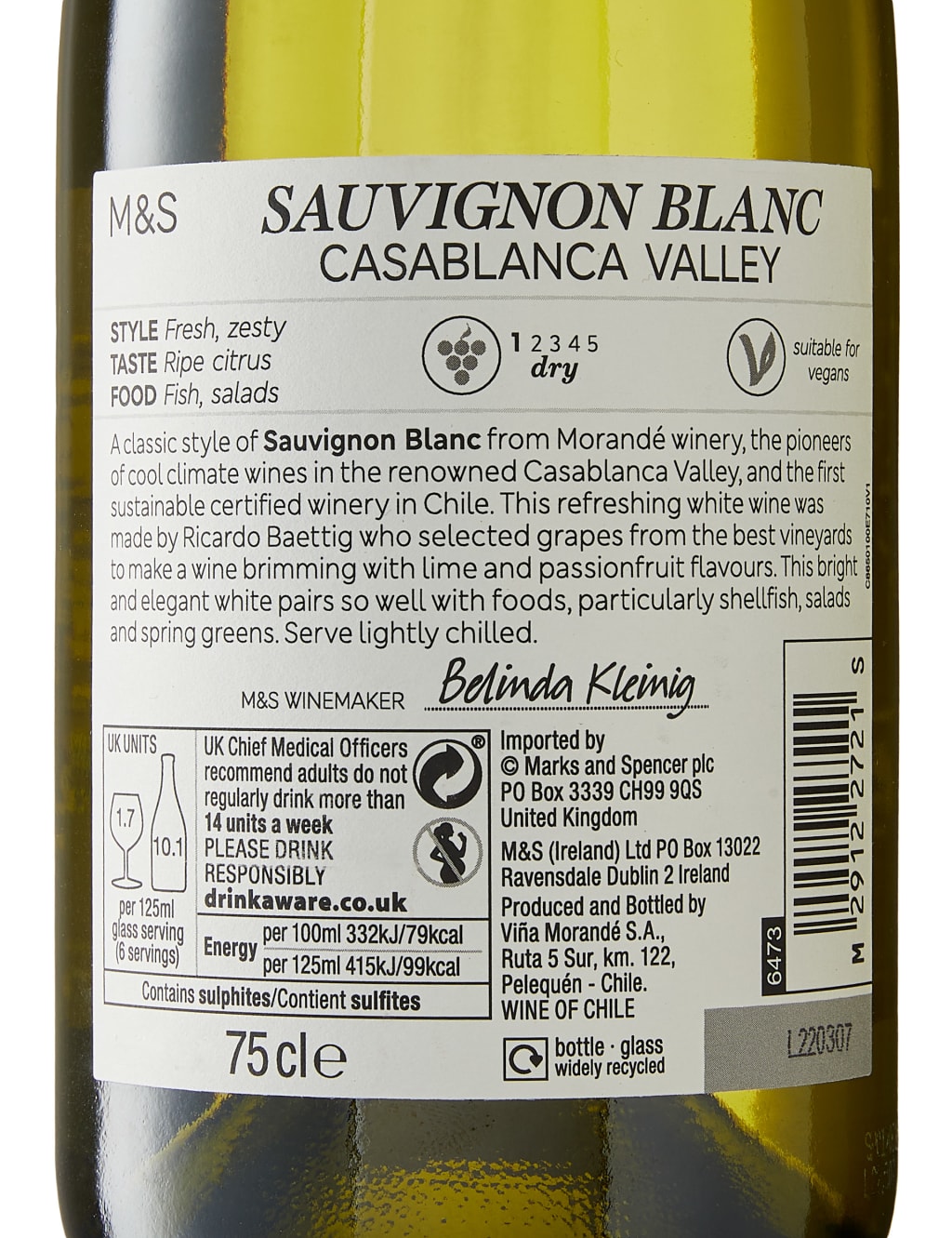 Chilean Sauvignon Blanc - Case of 6 2 of 2